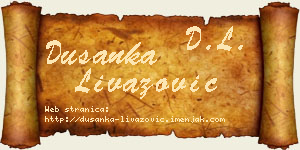 Dušanka Livazović vizit kartica